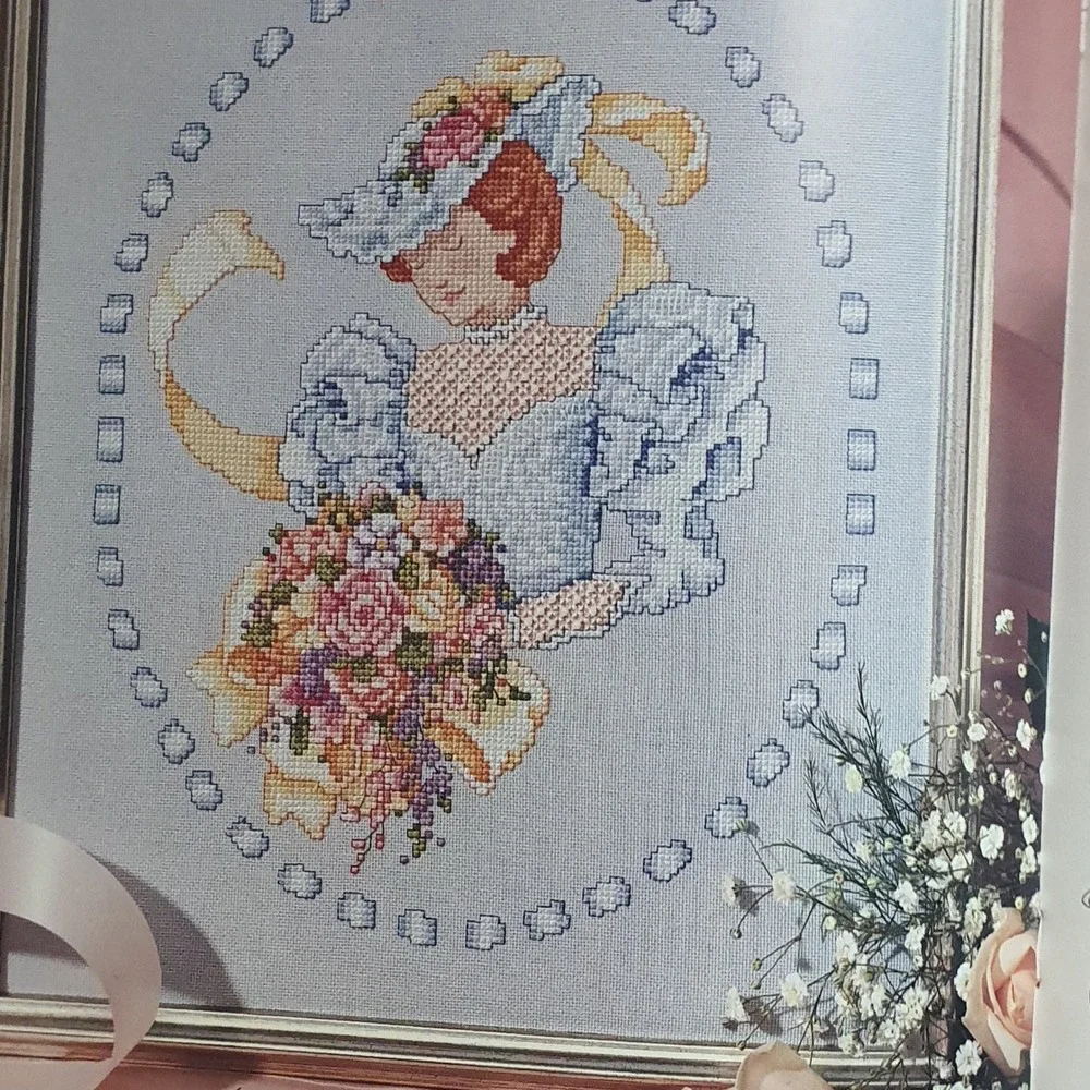 1995 American School‎ of Needlework Brides Cross Stitch Pattern Barbara Baatz